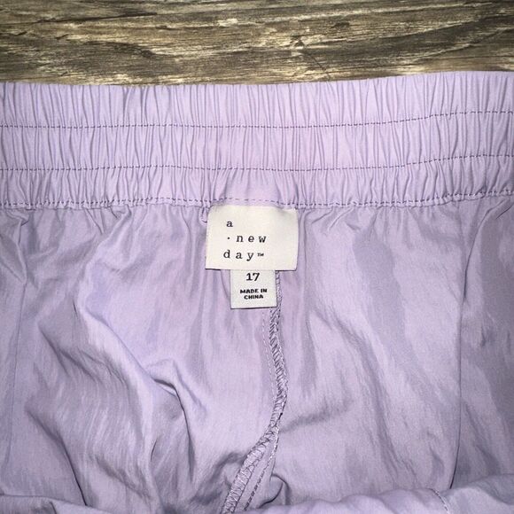 Women's High-Rise Parachute Pants - A New Day Lavender Size 17. NWT. 16 - Picture 6 of 14